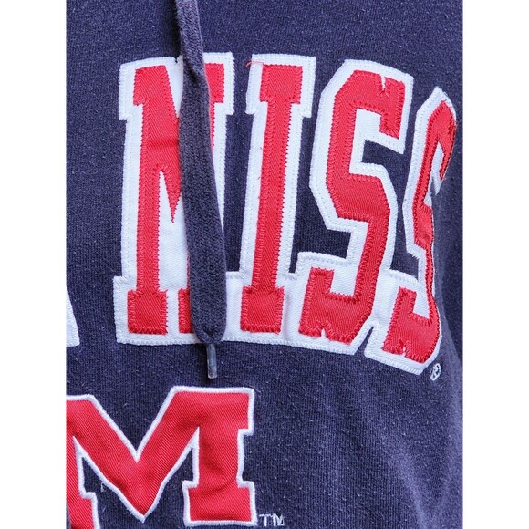 Ole Miss Hoodie Size Large Blue Embroidered College - Picture 2 of 10